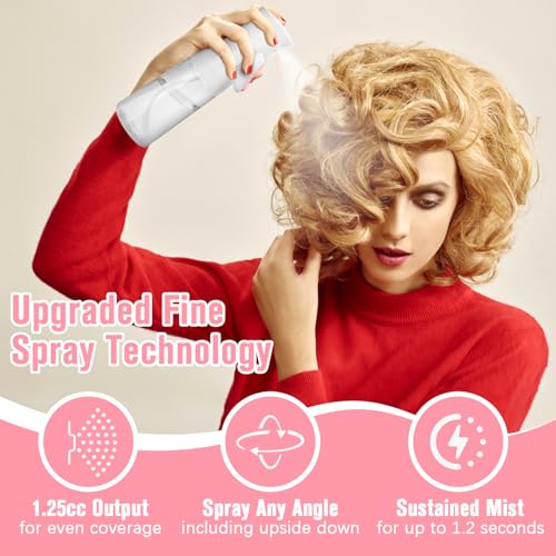Fun Gift Bright Pink Hair Spray Bottle with Ultra Fine Mist 6.8oz