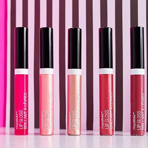 wet n wild MegaSlicks Lip Gloss, Ultra-Glossy, Vitamin-E Enriched, Ultra-Gloss High Shine Moisturizing, Cruelty-Free & Vegan - Bronze Berry