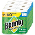Bounty Paper Towels Quick Size, 16 Family Rolls (40 Regular)