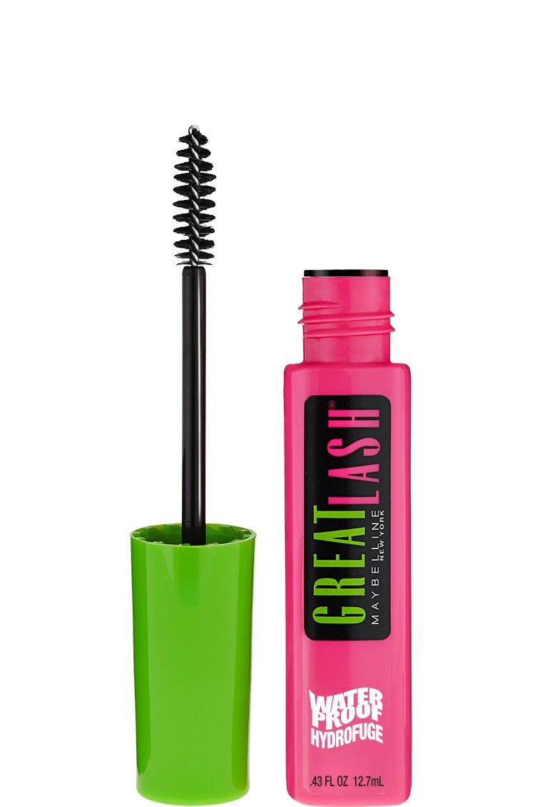 Maybelline New York Great Lash Waterproof Mascara Makeup, Brownish Black, 2 Count