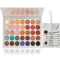 35 Color Eyeshadow Palette with Makeup Brushes Set
