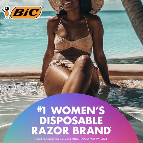 BIC Soleil 3 Scented Women's Razors, 3-Blade with Vitamin E, 4-Pack