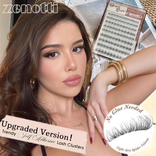 Self-Adhesive Wispy Eyelash Clusters - DD Curl 10-16mm by Zenotti