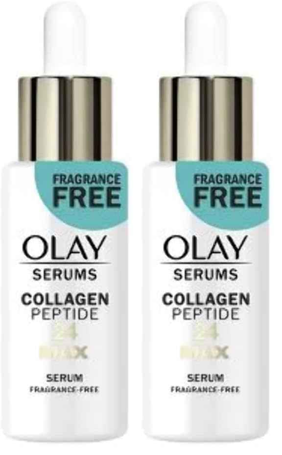 Olay Collagen Peptide 24 MAX Serum - Fragrance Free - 1.3 fl oz (Pack of 2)