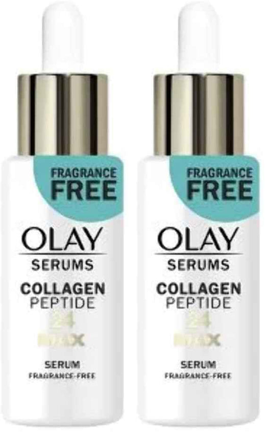 Olay Collagen Peptide 24 MAX Serum - Fragrance Free - 1.3 fl oz (Pack of 2)