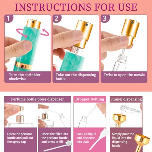 10ML Refillable Perfume Atomizer Spray Bottle for Travel