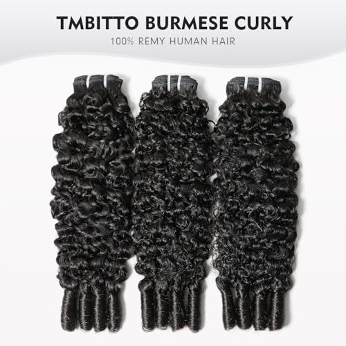 Burmese Curly Hair 3 Bundles 16 18 20 Inch 3C4A Virgin