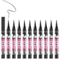 12 Pcs Black Liquid Eyeliner Pen, Waterproof & Long-Wearing