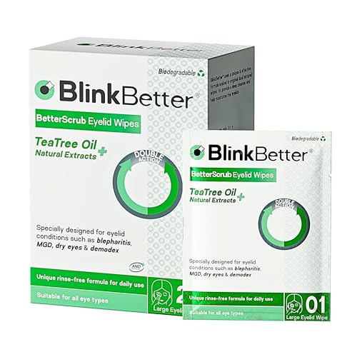 BlinkBetter Tea Tree Oil Eyelid Wipes - 20 Pack