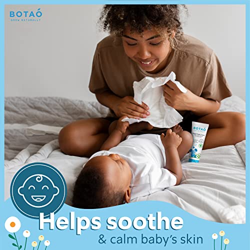 Baby Diaper Rash Cream with Zinc & Organic Aloe Vera - Soothes Sensitive Skin, 2.5oz