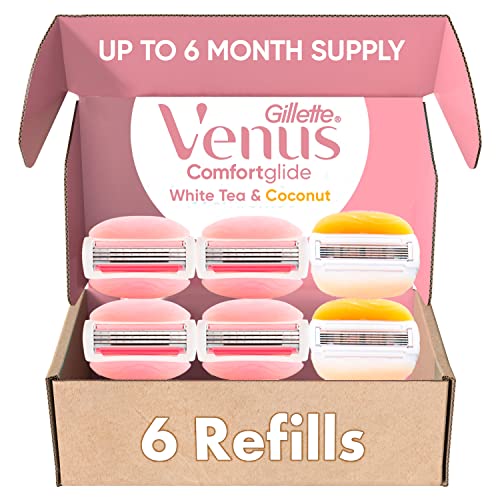 Gillette Venus Razor Blade Refills Variety Pack - ComfortGlide & Olay Coconut