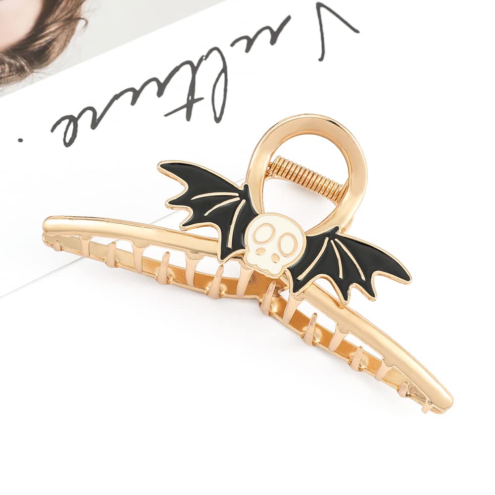 Halloween Hair Clips Pumpkin Pin Set Elegance Tassels Hair Claw Clips for Women Girls Sweet Festival Jewelry Suitable Thick Hair Thin Hair (Hair Clip + Pin-3)