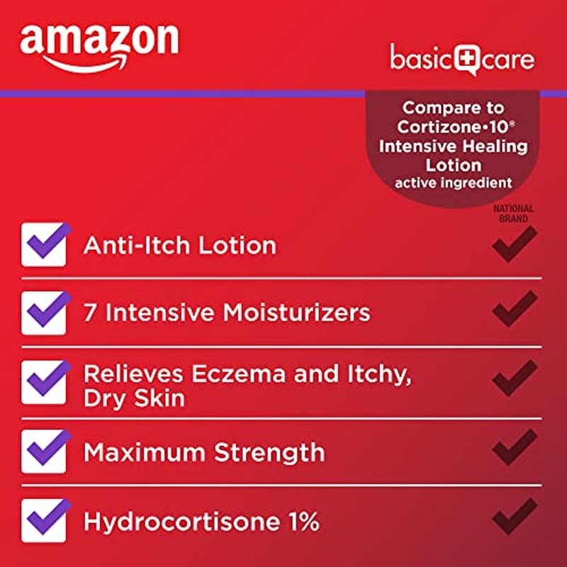 1% Hydrocortisone Anti-Itch Lotion for Eczema Relief, 3.5 oz