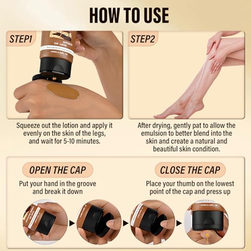 Waterproof Body Makeup Concealer with Brush - Long Lasting, No Transfer, All Skin Tones, 100ML Bronze