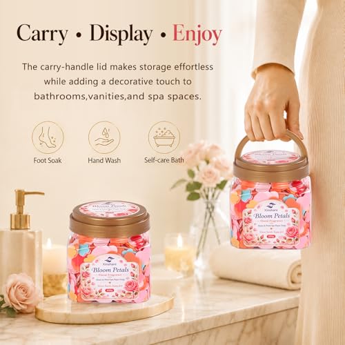 Foot Soak Soap Flower Petals - Fast-Dissolving Pedicure Spa Sheets