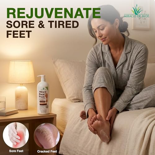 Miracle Foot Repair Cream, 32 oz - Aloe for Cracked Heels