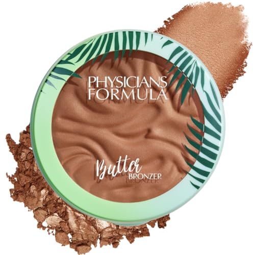 Physicians Formula Murumuru Butter Bronzer, Moisturizing, Nourishing Murumuru Butter for Silky Glow, Dermatologist Tested, Hypoallergenic, Vegan & Cruelty-Free - Sunset Bronzer