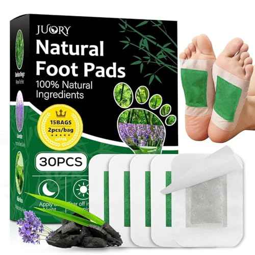 Natural Foot Care Pads, Premium Herbal Ingredients Patches for Deep Cleansing, 30 Pcs for Refresh, Energize & Moisturize - 15 Bags
