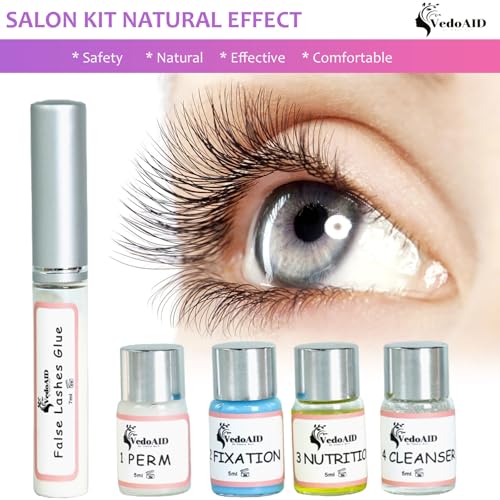 2026 VedoAID New Upgraded EyeLash Lift Kit Eyelash Extension Kit Eyelash Perm Kit, Eyelash Lifting & Eyelash Curling Includes Eye Shields, Pads, Accessories, Easy for Beginner,Achieve Salon-Quality