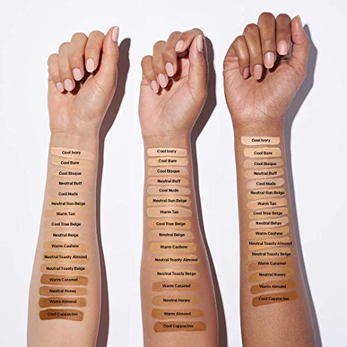 Almay Skin Perfecting Comfort Matte Foundation Liquid Makeup, Hypoallergenic, Cruelty- & Fragrance-Free, Dermatologist-Tested, 230 Warm Caramel, 1 fl oz