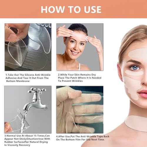 Neck Wrinkle Patches Reusable Chest Wrinkle Pads - 11 pcs Anti Wrinkles pads Silicone face patches for Skin Lines Prevention,Overnight Wrinkle Remover while Sleeping¡¦