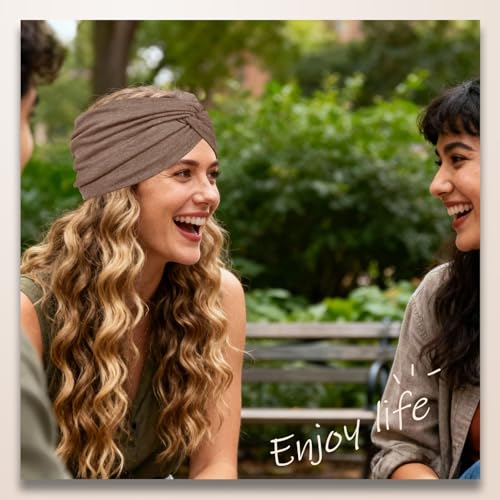 Extra Wide Headbands for Women, 6 Pack - Twisted Knot