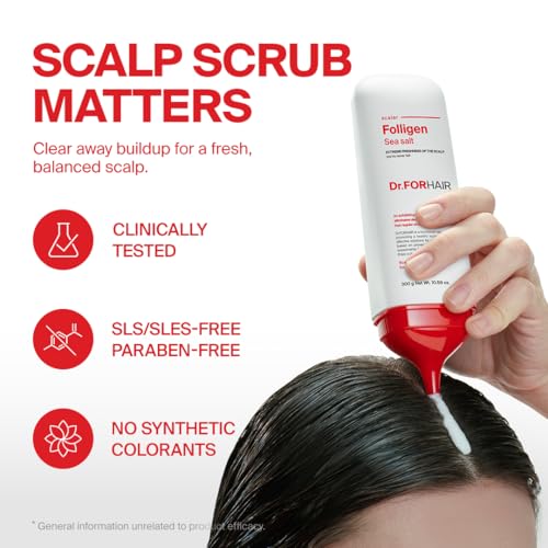 Dr.FORHAIR Folligen Sea Salt Scalp Scaler 10.58 fl oz