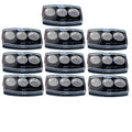 3-Grid Eyeshadow Palette Makeup Containers (10 Pack)