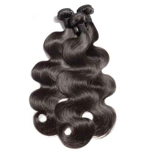 Body Wave Human Hair Bundles 16 18 20 Inch 12A Body Wave bundles Unprocessed Brazilian Virgin Hair 3 Bundles Human Hair Deals Real Human Hair Natural Black Color