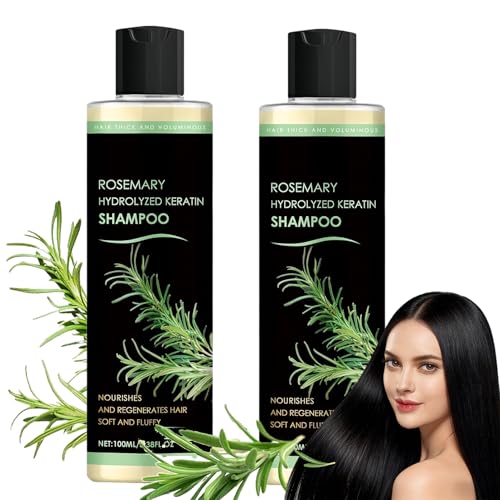 NovaCharm Rosemary Shampoo with Keratin - 2 Pack, 100ML Each