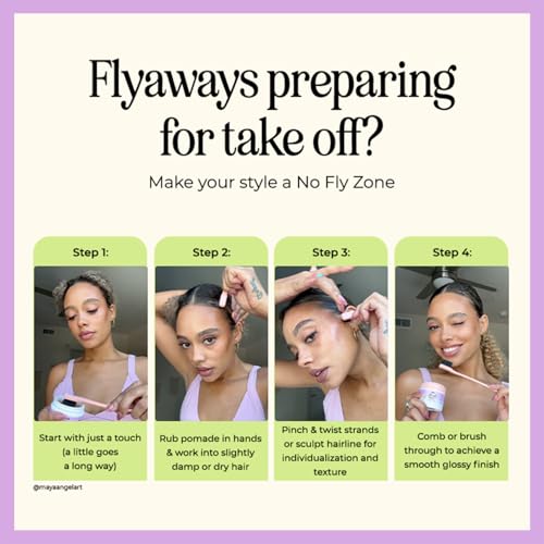 INH Water-Based Hair Pomade | Strong Hold Flyaway Tamer, 2oz