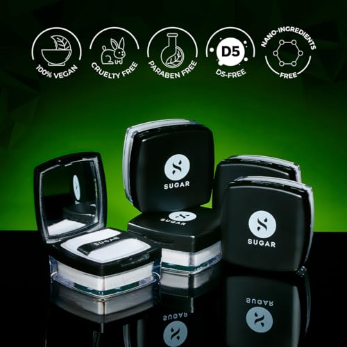 SUGAR Cosmetics SUGAR All Set To Go for shine constrol Matte Loose Setting Powder Blurs Pores & Fine Lines 7 g (Pack of 1) Translucent Powder