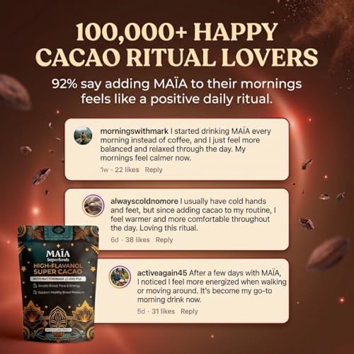 Maia Ceremonial Cacao | High Flavanols | Pure Vegan Superfood