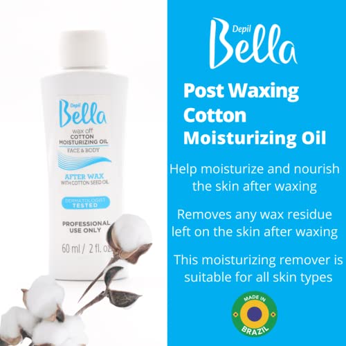 Depil Bella Waxing Bundle: Pre-Wax Astringent Lotion with Mint & Post-Wax Oil with Cotton Seed, 60 ml Each