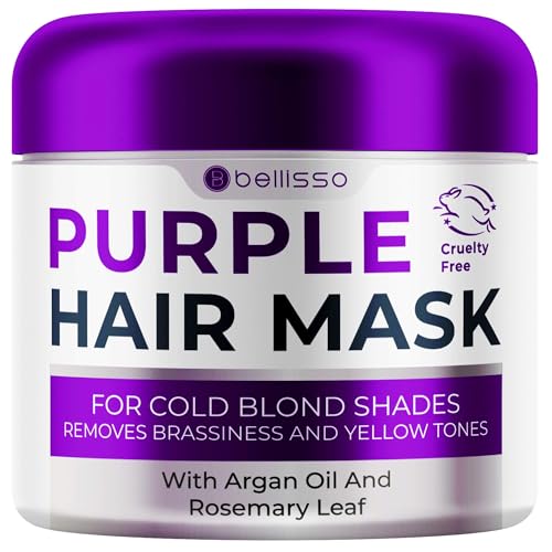 Purple Hair Mask for Blonde & Brassy Hair - Deep Conditioner Toner