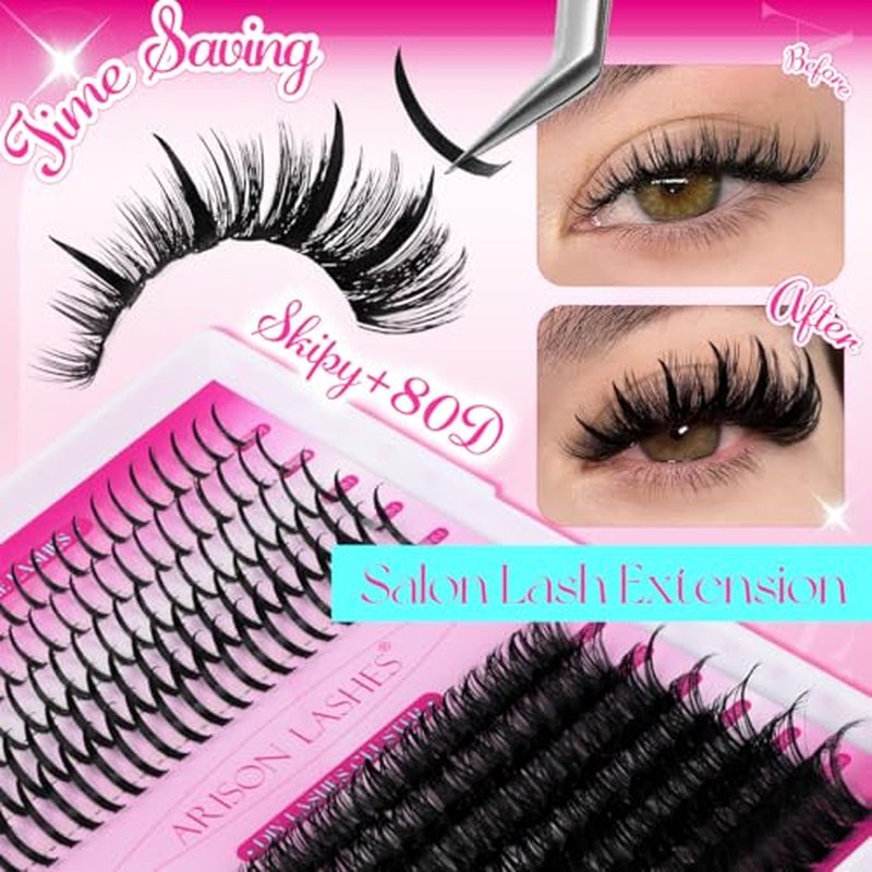 80D Manga Spiky Cluster Lashes 12-20mm Volume