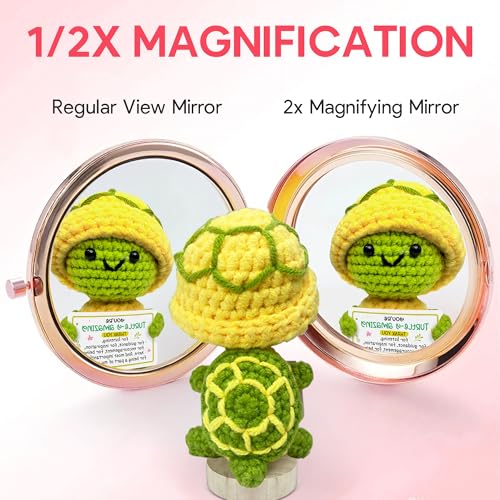 Gossby Inspirational Gift for Women - Sometimes You Forget You¡¯re Awesome - Encouragement, Thank You, Appreciation, Motivational Gift Teacher, Best Friend, Coworker - Double-Sided Pocket Mirror
