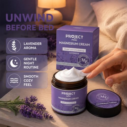Magnesium Cream for Sleep & Muscle Relief with Lavender Scent - 4.23 OZ