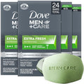 Dove Men+Care Soap Bar, Extra Fresh Scent 4-Pack (24 Bars) ? Hydrating 3-in-1 Body, Hand, and Face Cleanser for Men, 22.5 Oz Ea