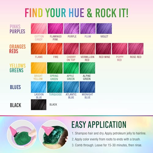 Punky Alpine Green Semi-Permanent Hair Dye, Vegan & Cruelty-Free