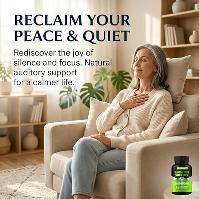 EAONE Tinnitus Relief Capsules - 120 Count Ear Ringing Support