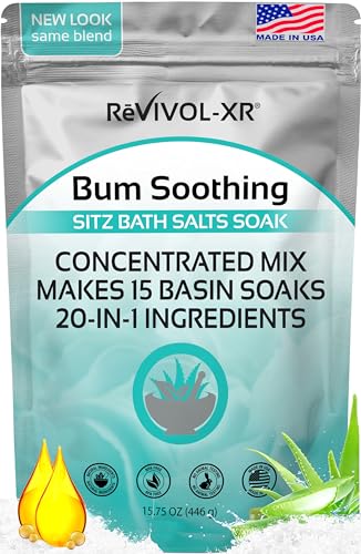 Sitz Bath Salts for Hemorrhoids Relief | 15 Soaks with Essential Oils