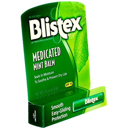 Blistex Lip Balm SPF 15 Mint .15 Ounce ( Value Pack of 6)