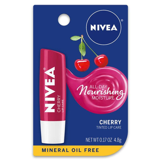 NIVEA Lip Care Balm Cherry - .17 oz, Pack of 2