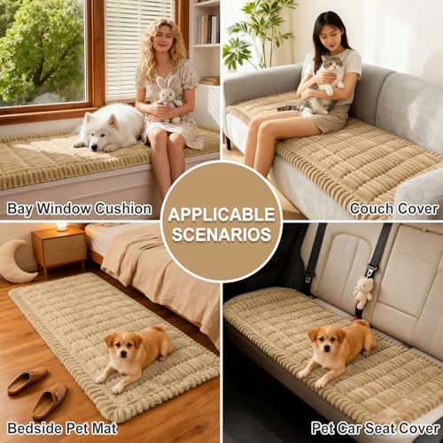 Couch Cover for Dogs Washable Non Slip Flannel Sofa Protector