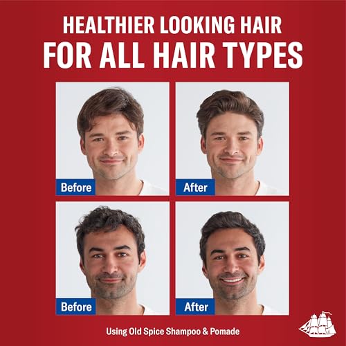 Old Spice Hair Pomade for Men, Medium Hold, Low Shine, Men's Hair Styling, 2.22 Oz Each, Twin Pack