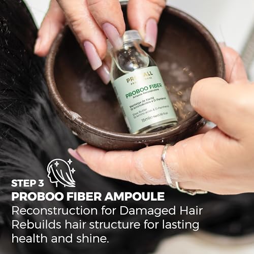 Prohall Deep Conditioning Hair Mask Set for Damaged Hair - 3 Ampoules