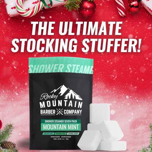 Mountain Mint Shower Steamers 7 Pack ? Made in USA with Extra Strong Scent- Essential Oil Aromatherapy with Eucalyptus, Peppermint & Menthol - Refreshing Scent for Stress Relief