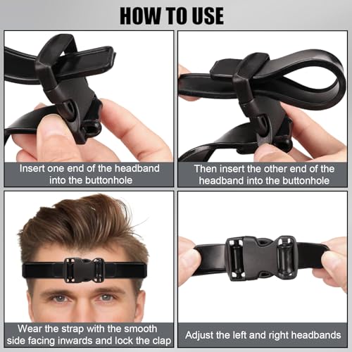 Men's Fade Haircut Guide Kit with Adjustable Silicone Band & Combs