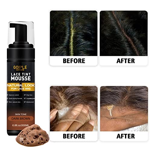Goiple Lace Tint Mousse 6.8oz Dark Brown Wig Lace